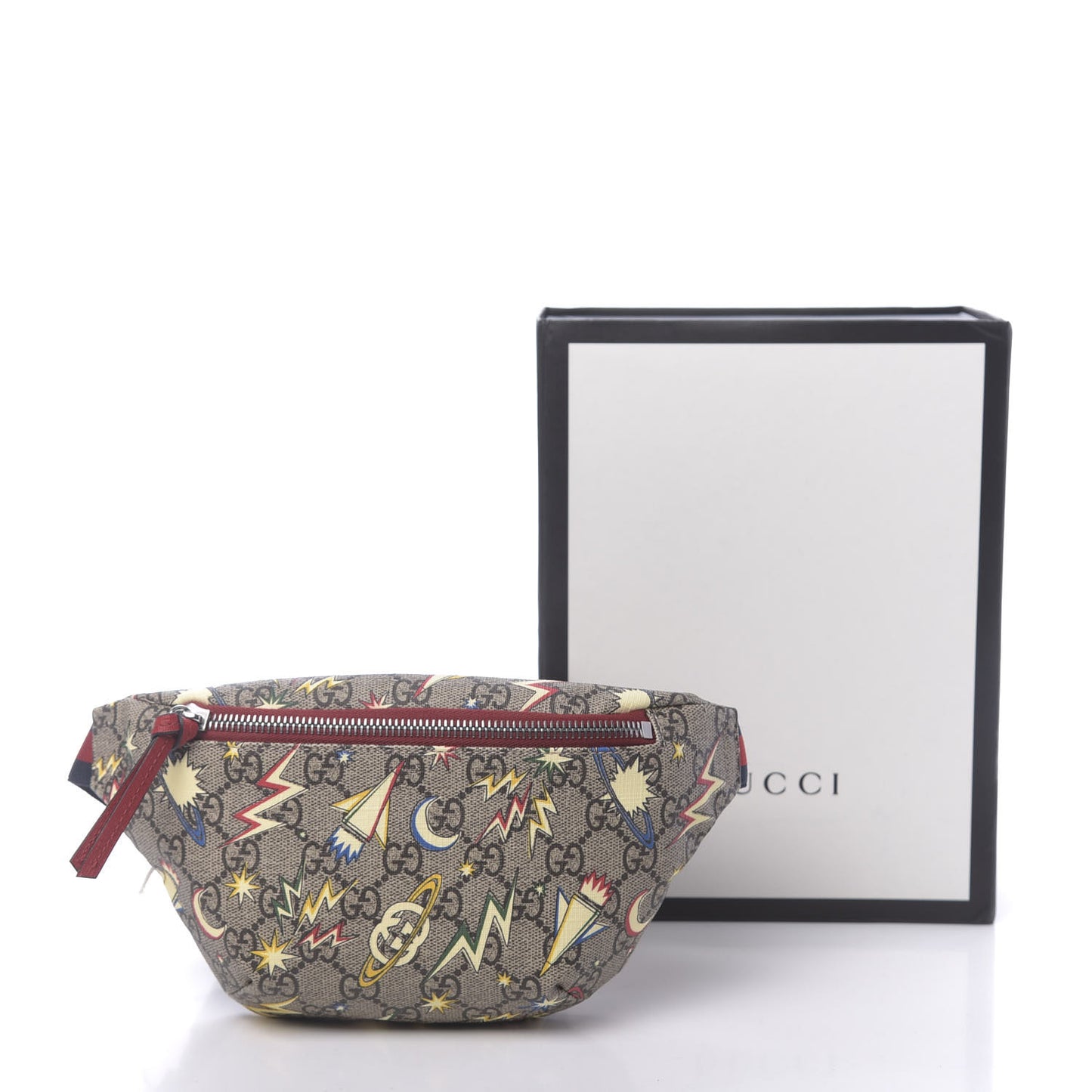 GG Supreme Monogram Childrens Space Print Belt Bag Multicolor