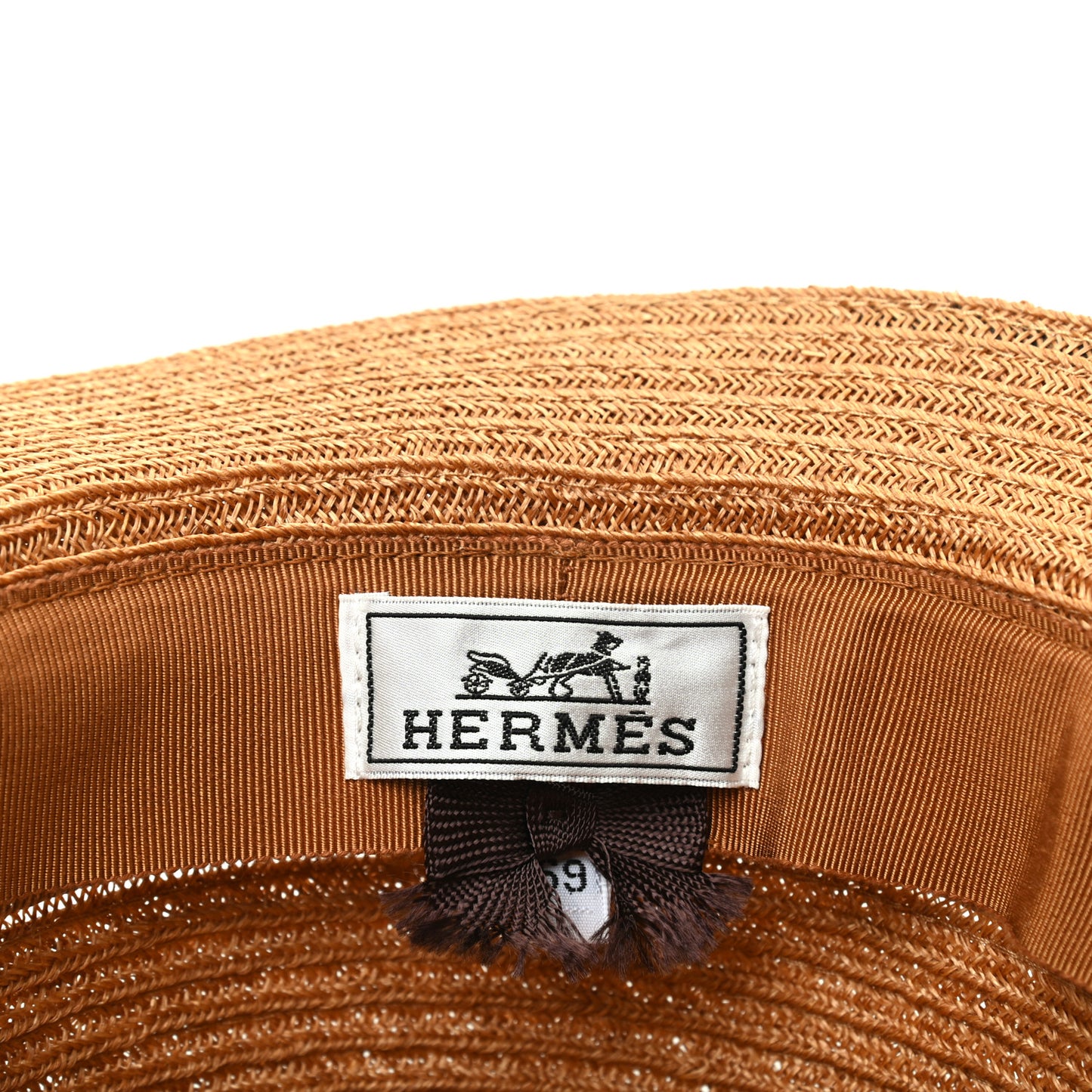 Braided Hemp Claudio Hat 59 Caramel