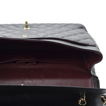 Chanel Caviar Quilted Maxi Double Flap Black 4 of 10