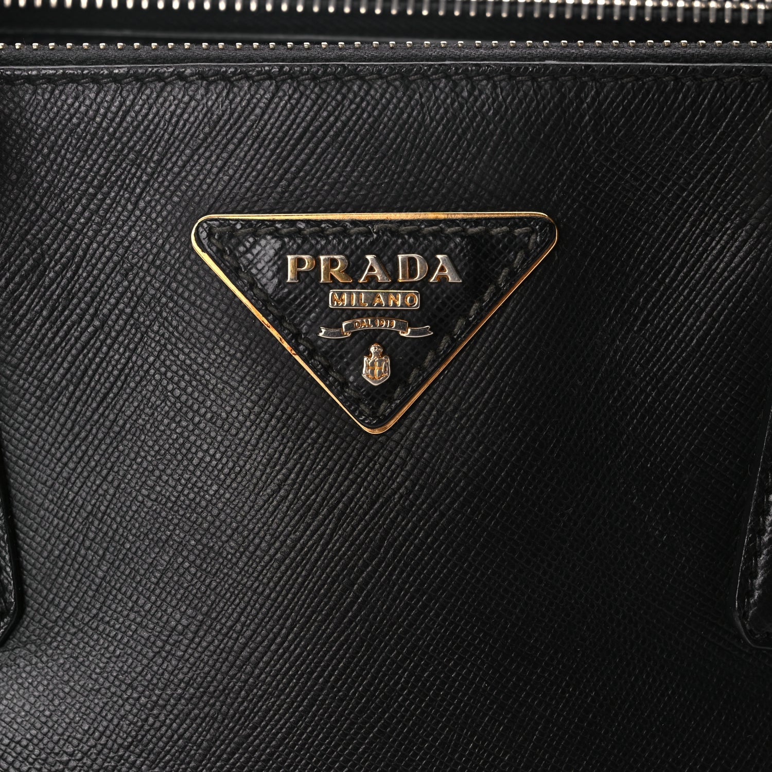 Prada Saffiano Small Galleria Double Zip Tote Black 6 of 9