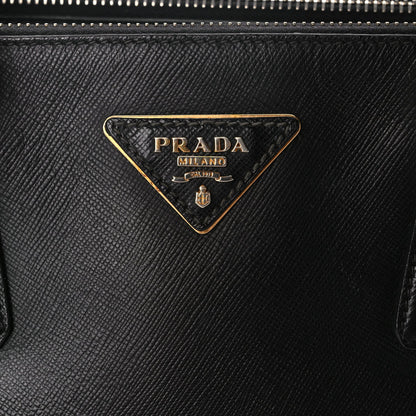 Prada Saffiano Small Galleria Double Zip Tote Black 6 of 9
