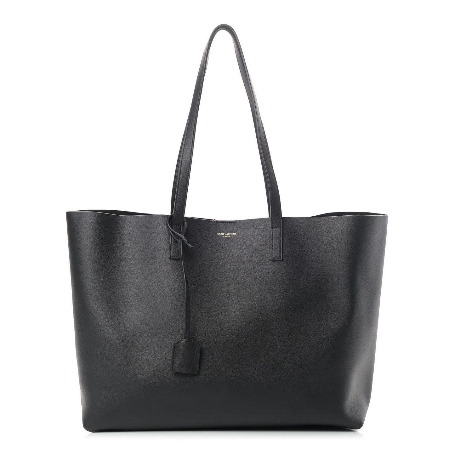 Calfskin Large Shopping Tote Black
