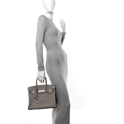 Hermes Taurillon Novillo Birkin 30 Gris Asphalte 2 of 10