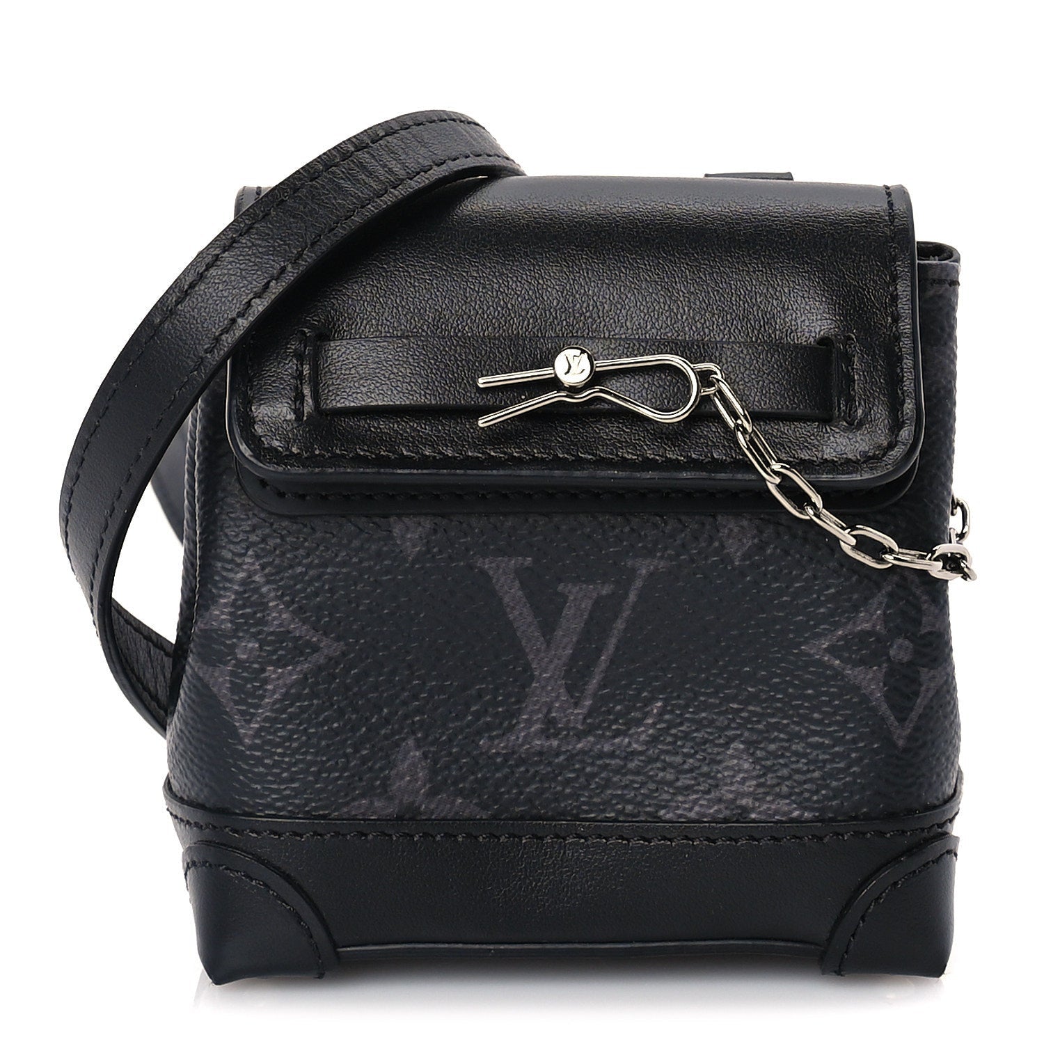 Louis Vuitton Monogram Eclipse Mini Steamer Pouch 1 of 8