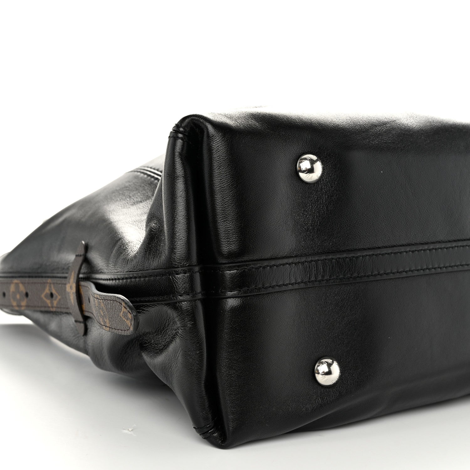 Louis Vuitton Lambskin CarryAll Vibe MM Black 9 of 10