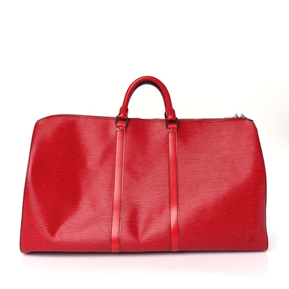 Louis Vuitton Keepall Epi 55 Castillan Red 1 of 8