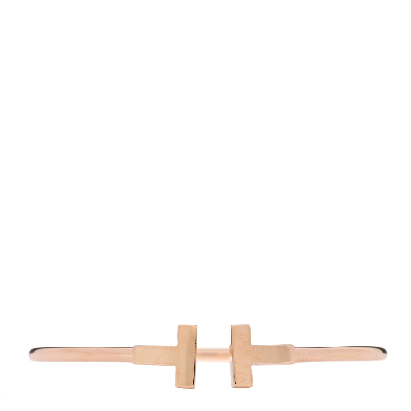 18K Rose Gold T Wire Bracelet