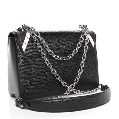 Louis Vuitton Epi Monogram Twist Shoulder Bag MM Black 4 of 19
