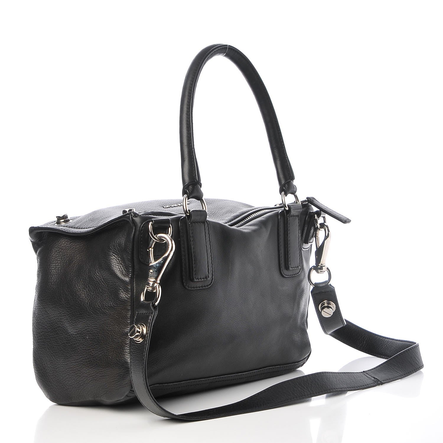 Givenchy Pebbled Calfskin Medium Bolt Stud Pandora Black 4 of 10