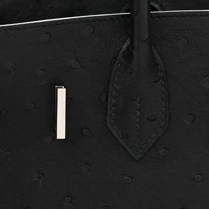 Hermes Ostrich Birkin 30 Black 25 of 41
