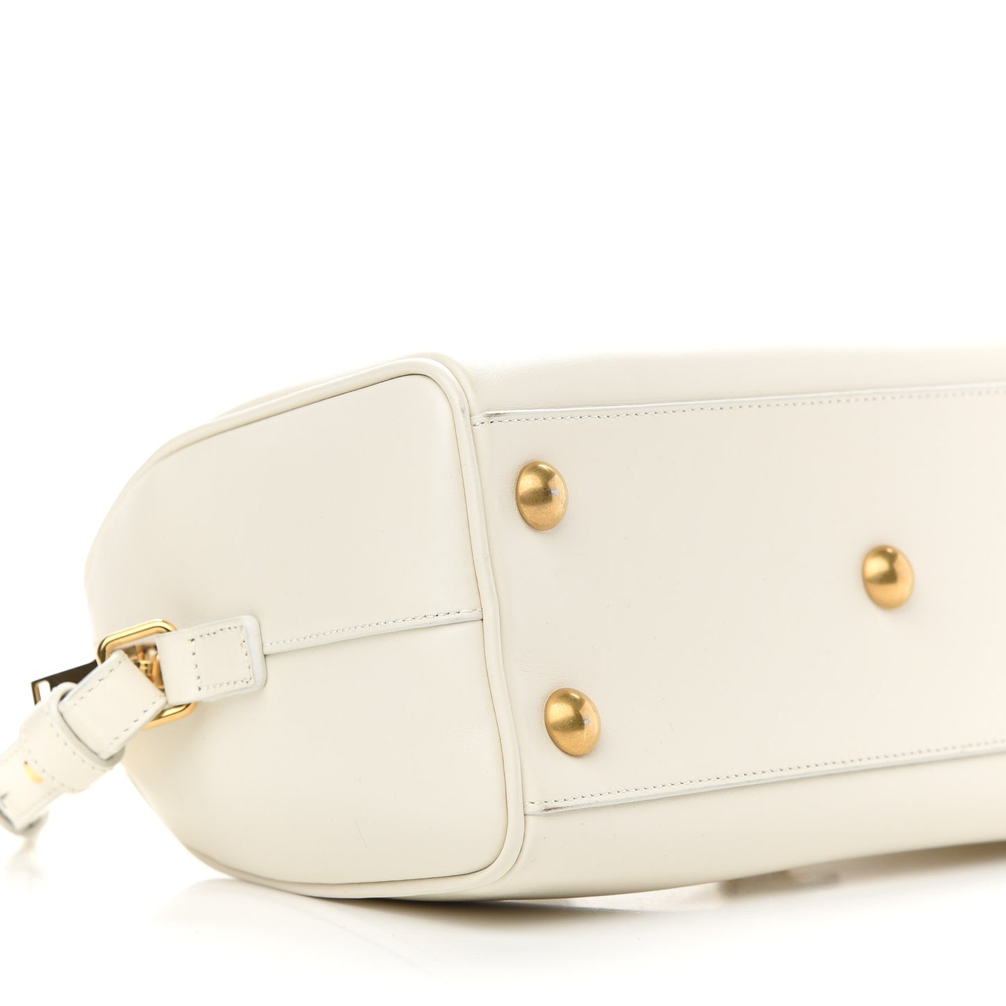 Calfskin Classic Baby Duffle Dove White