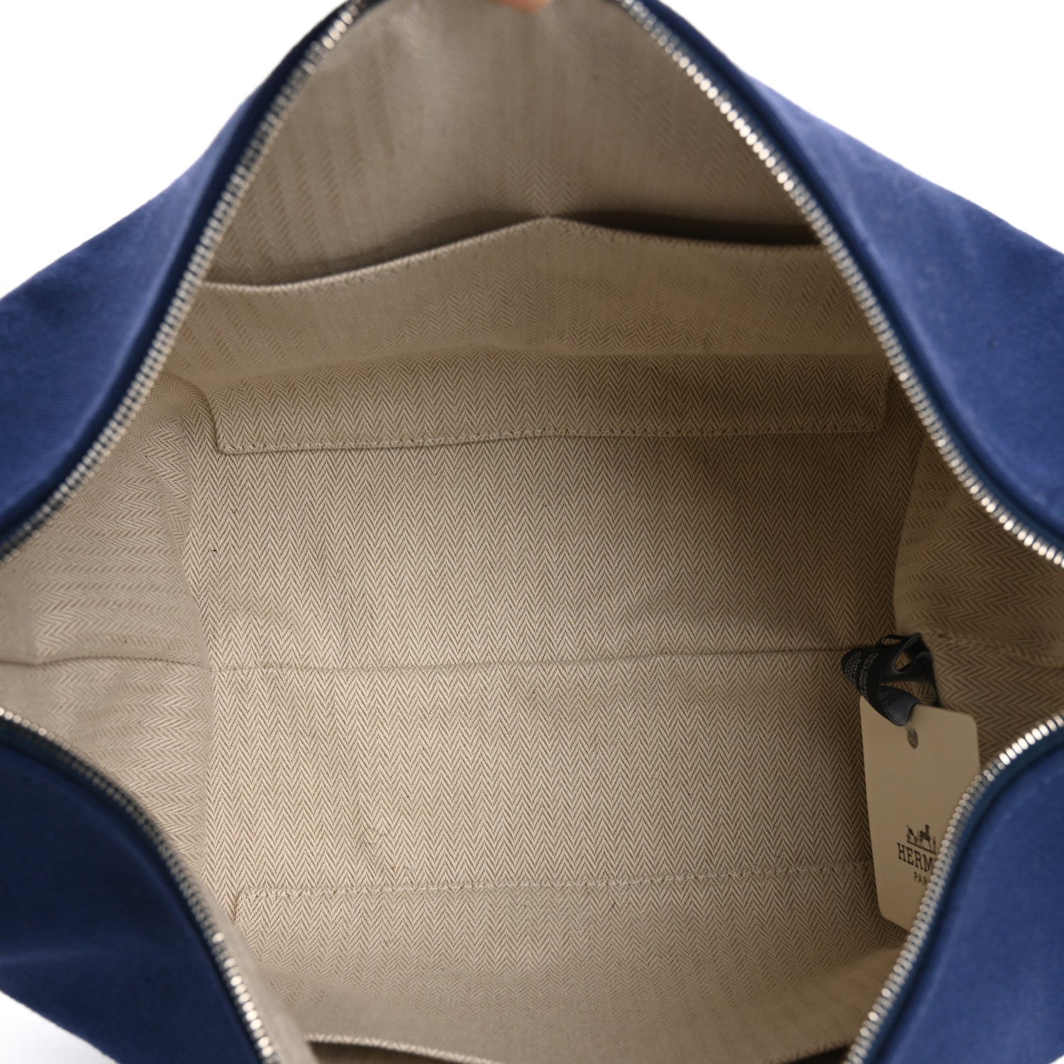 Hermes Canvas Large Bride-A-Brac Pouch Marine 5 of 7