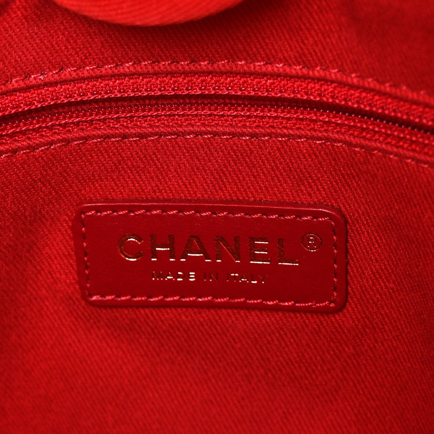 Chanel Mixed Fibers Striped Small Deauville Tote Red 6 of 10