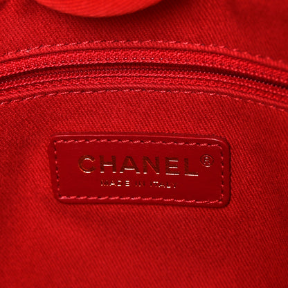 Chanel Mixed Fibers Striped Small Deauville Tote Red 6 of 10