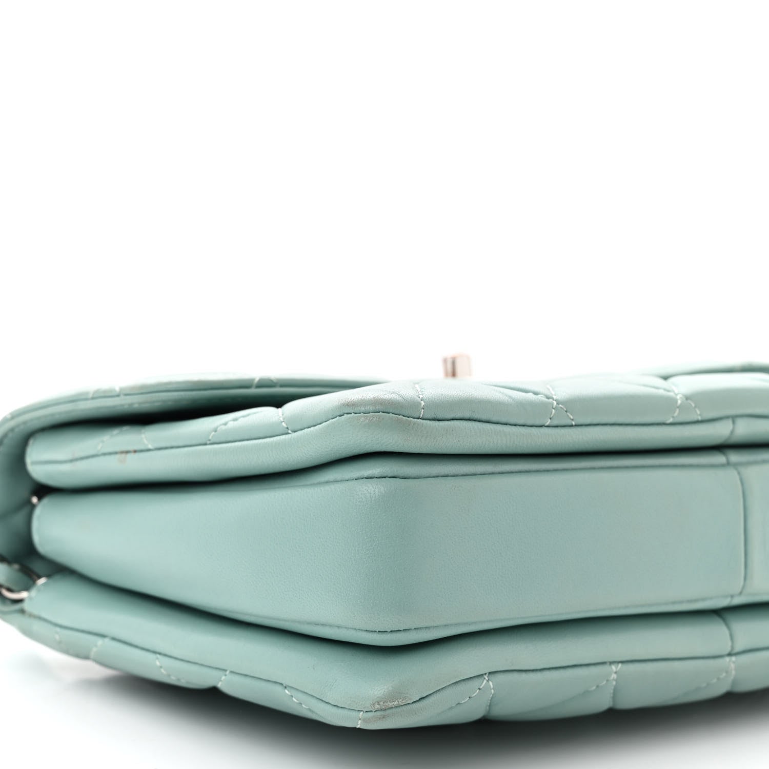 Chanel Lambskin Quilted Small Trendy CC Flap Dual Handle Bag Light Blue 9 of 15