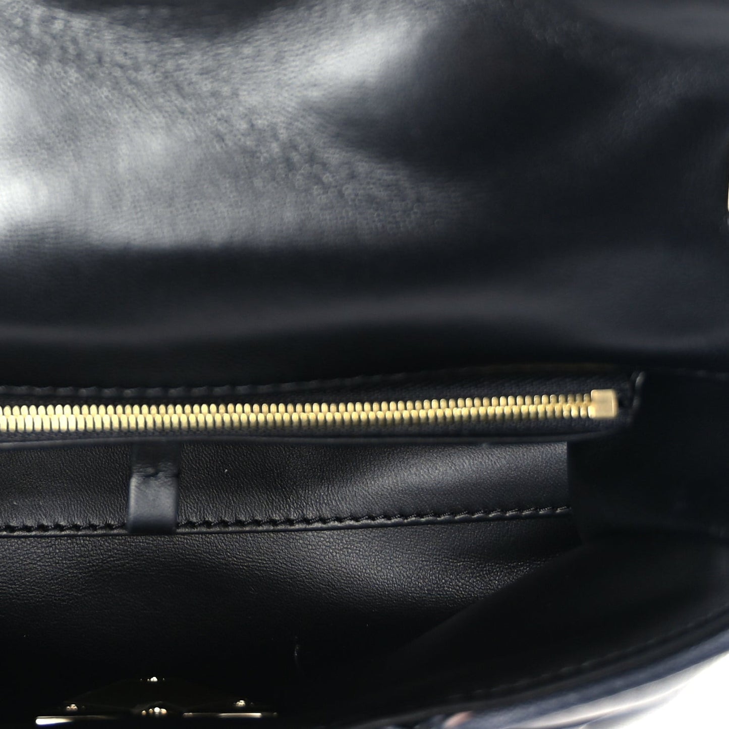 Lambskin Malletage Top Handle GO-14 MM  Black Pink