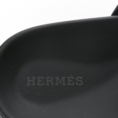 Hermes Calfskin Womens Chypre Sandals 38 Black 7 of 9
