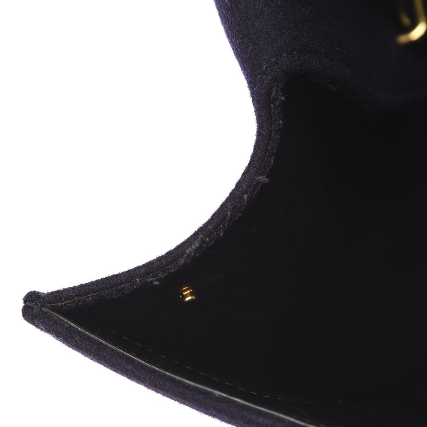 Felt Calfskin Medium Tie Knot Tote Navy