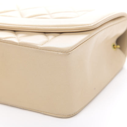 Chanel Lambskin Quilted Medium Single Flap Beige 13 of 17