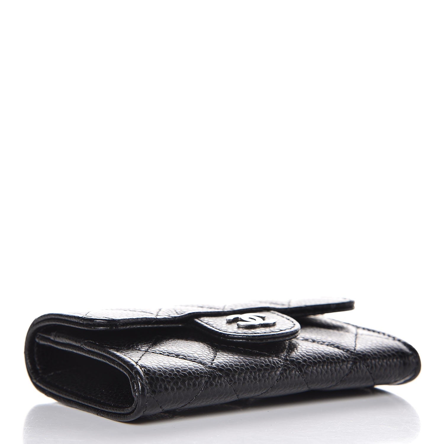 Chanel Caviar Quilted Flap Card Holder Black 4 of 8