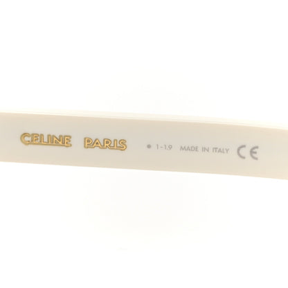 Celine Acetate Polarized Rectangular Sunglasses CL40060I White 6 of 7