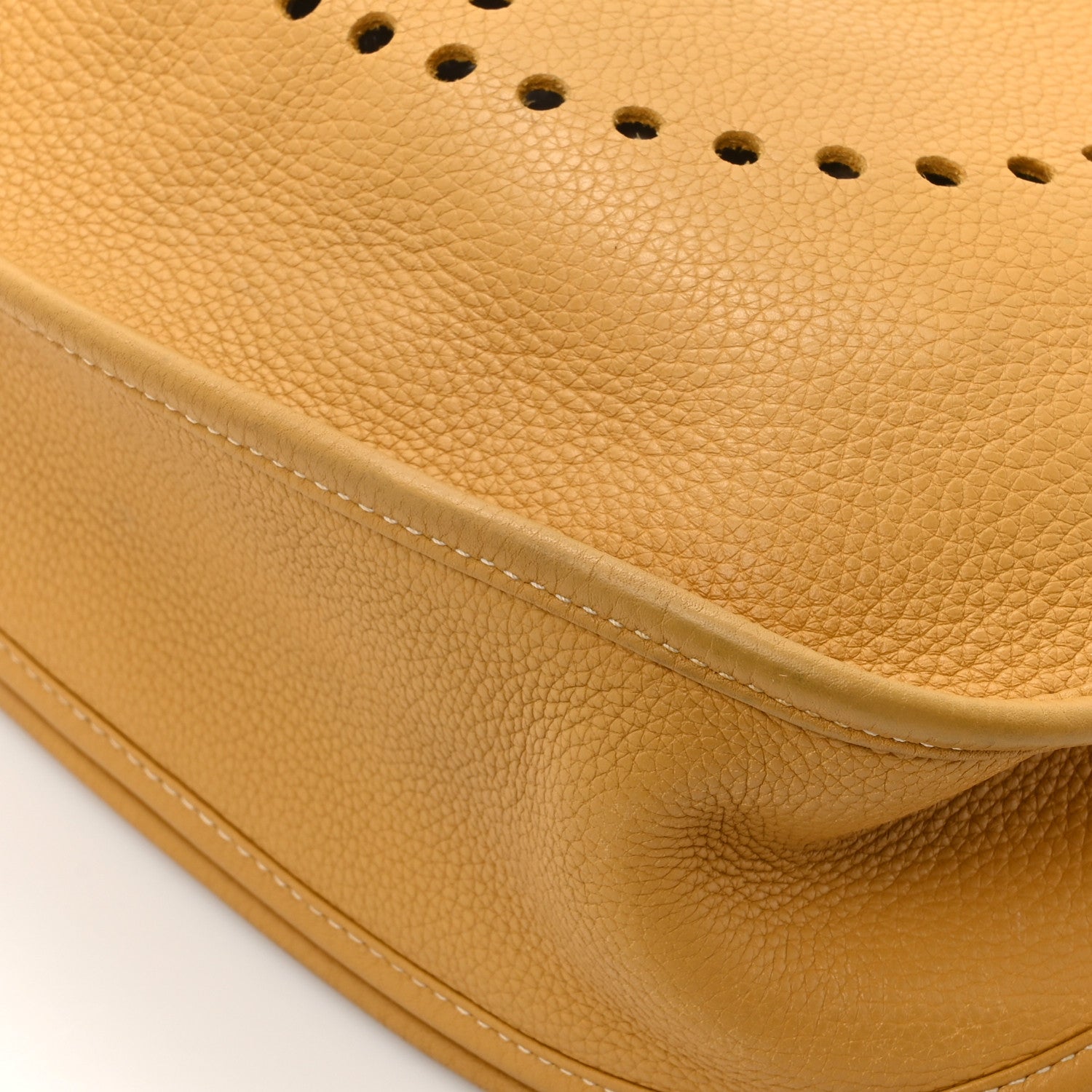 Hermes Taurillon Clemence Amazone Evelyne II GM Curry 15 of 18