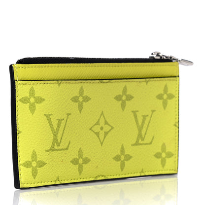 Louis Vuitton Monogram Taiga Coin Card Holder Yellow 3 of 11