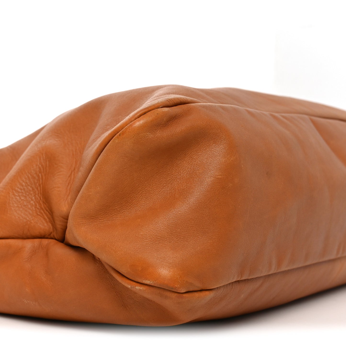 Calfskin Medium Horsebit Chain Hobo Brown