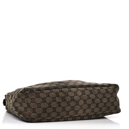 Gucci Monogram Medium Horsebit Chain Hobo Dark Brown 4 of 26