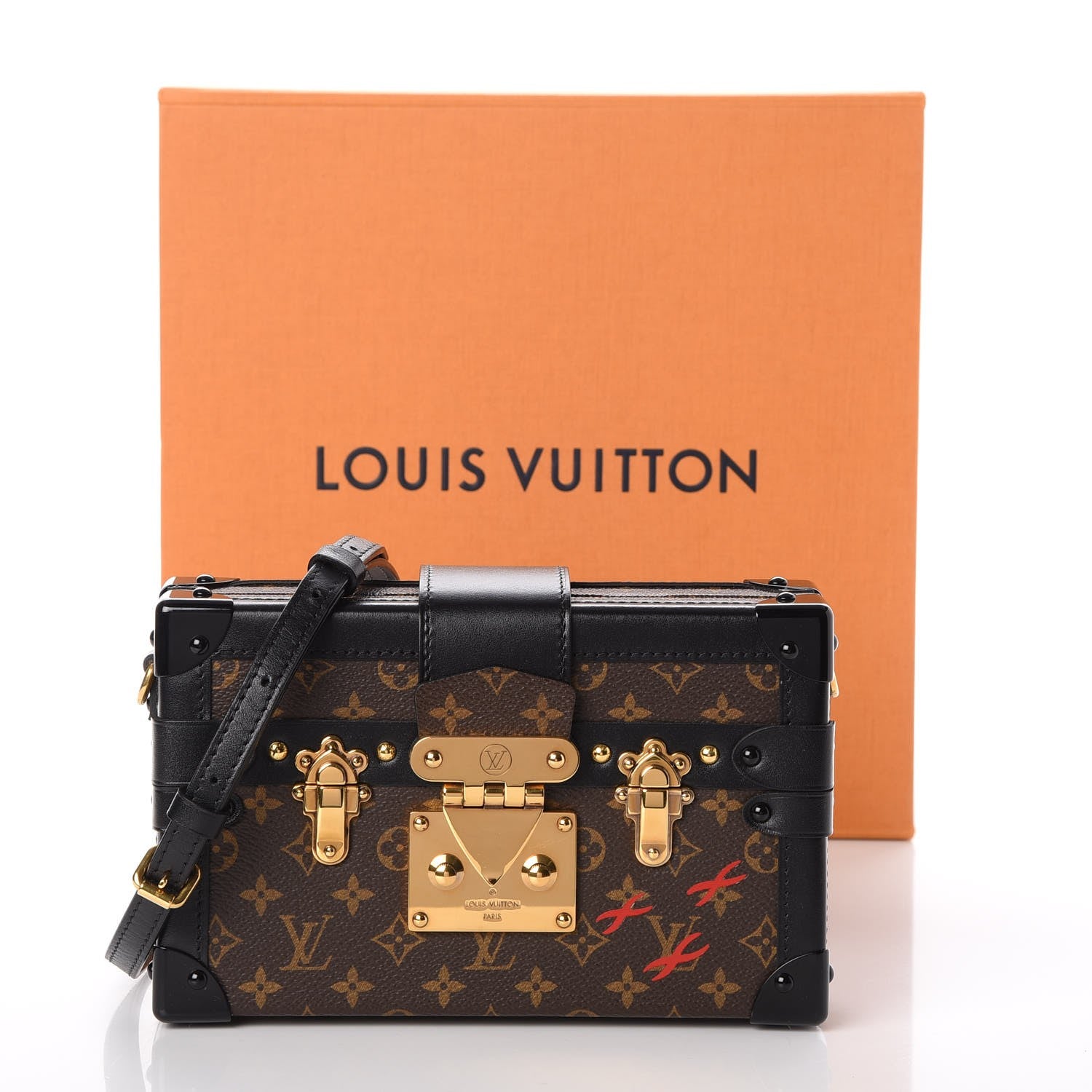 Louis Vuitton Monogram Petite Malle Black 9 of 9