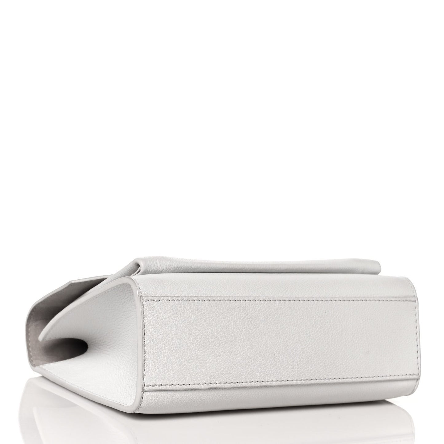 Soft Calfskin Mylockme Chain Bag BB White