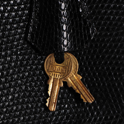 Hermes Lizard Kelly Sellier 28 Black 21 of 26