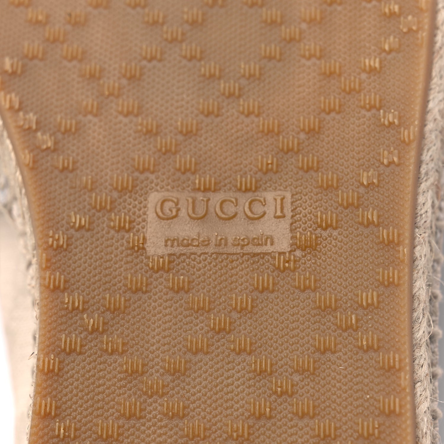 Gucci Washed Cotton Miro Soft Calfskin GG Monogram Espadrilles 38 White Mystic 8 of 10