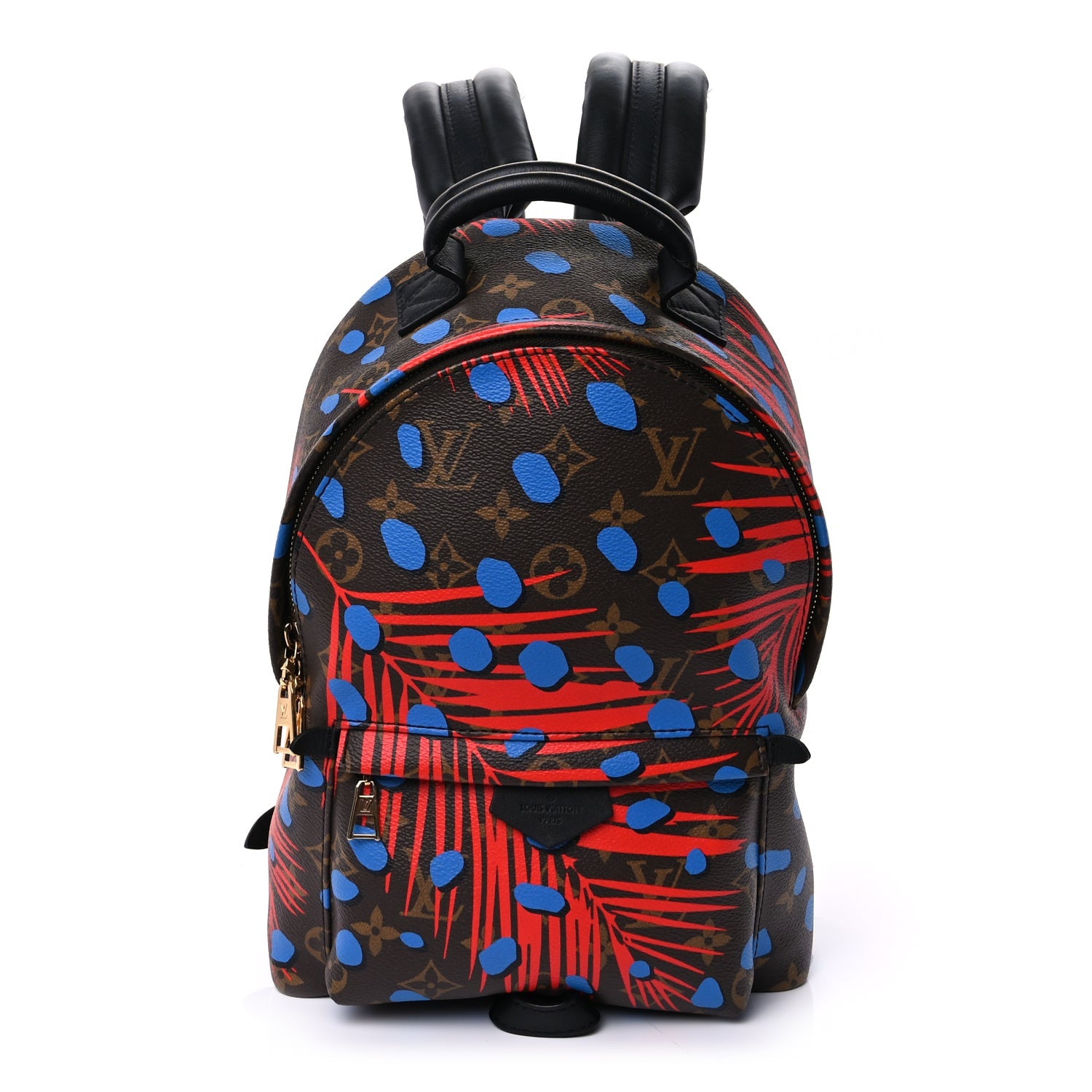 Louis Vuitton Monogram Jungle Dots Palm Springs Backpack PM  Coquelicot Denim 1 of 8
