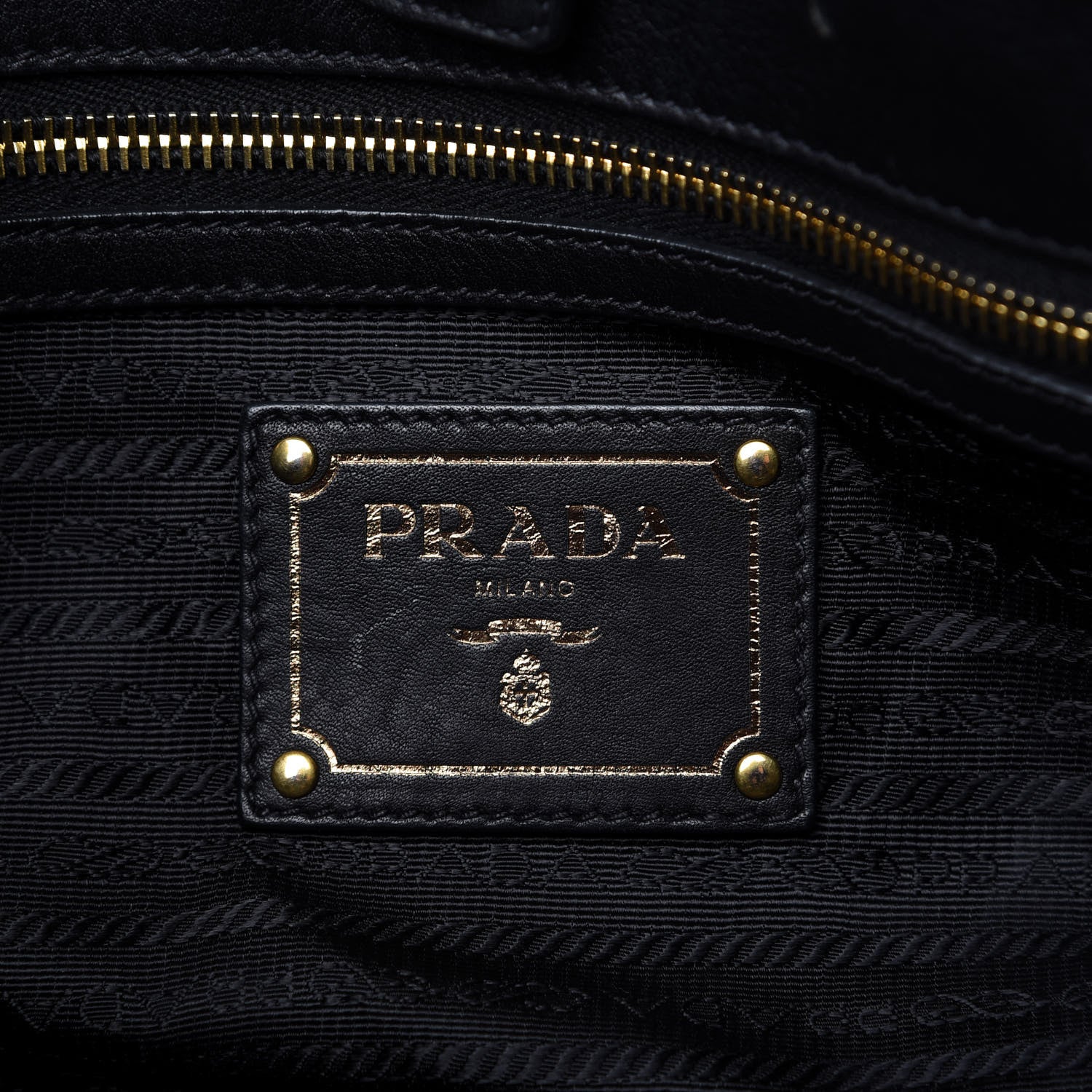 Prada Tessuto Nylon Soft Calf Tote Black 8 of 10