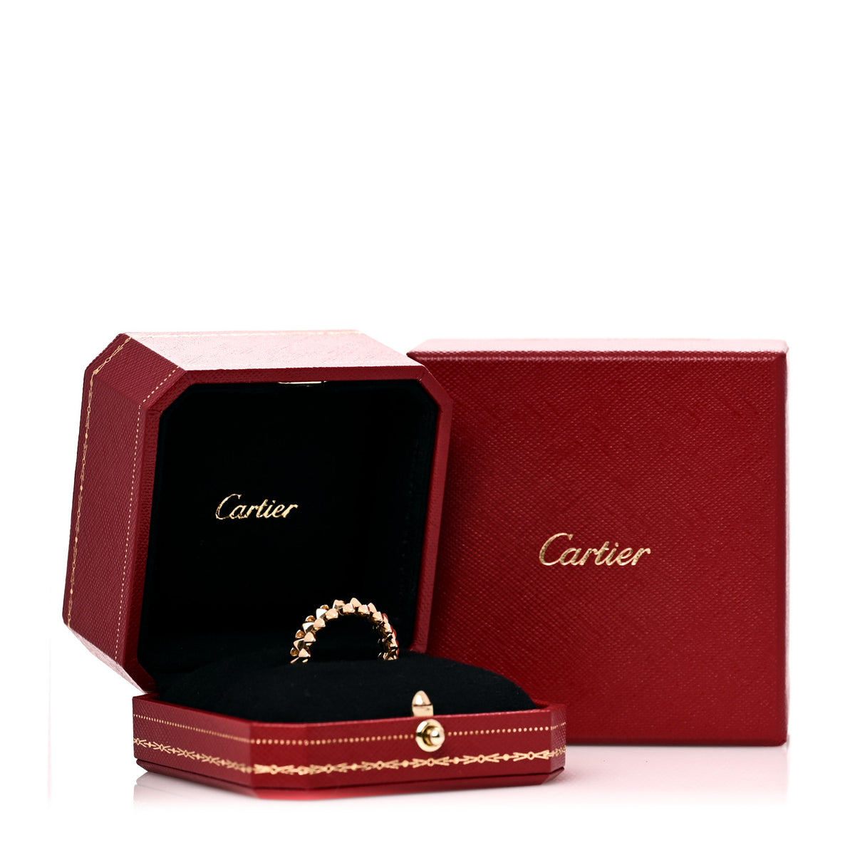 18K Yellow Gold MM Clash De Cartier Ring 56 7.5