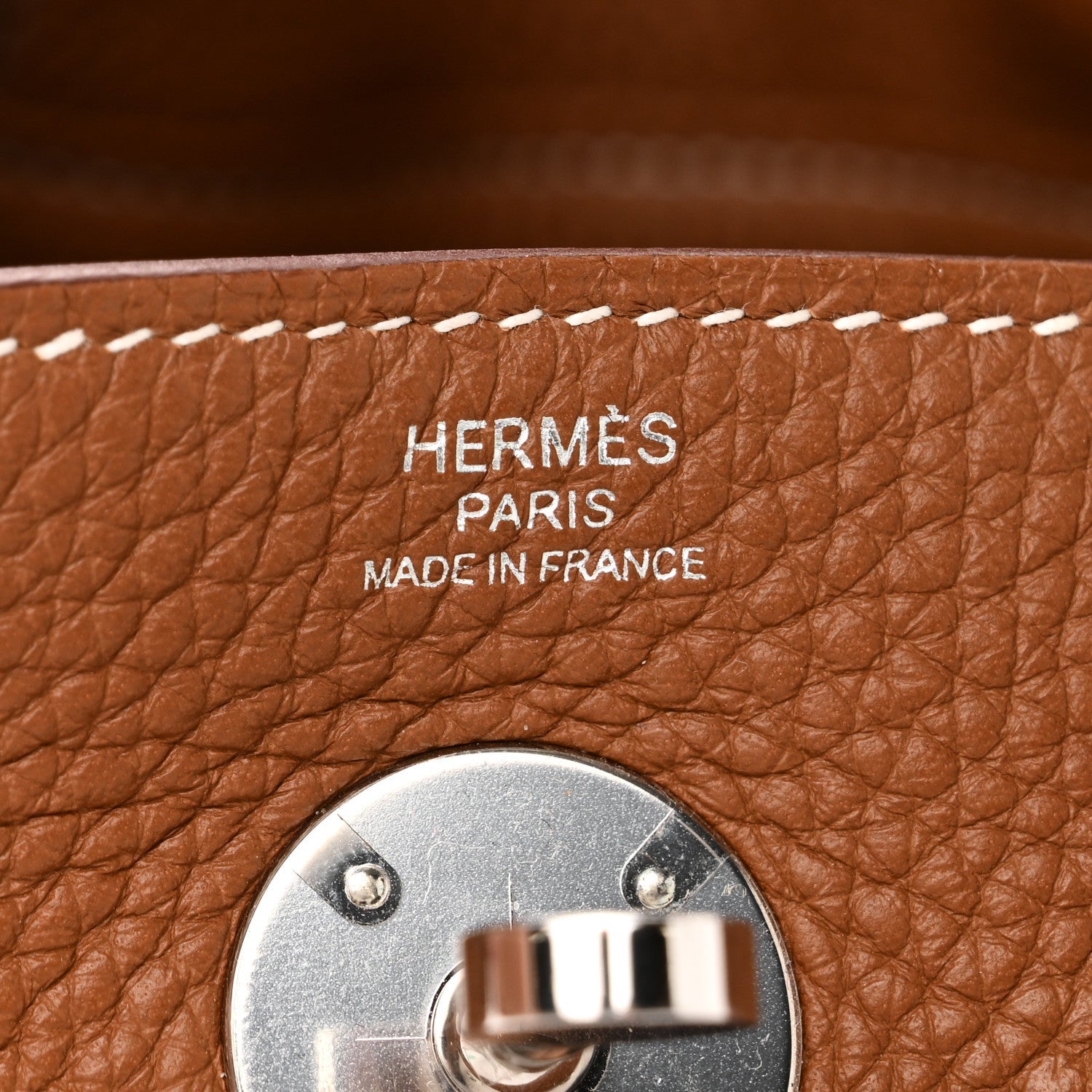 Hermes Taurillon Clemence Lindy 26 Gold 6 of 7
