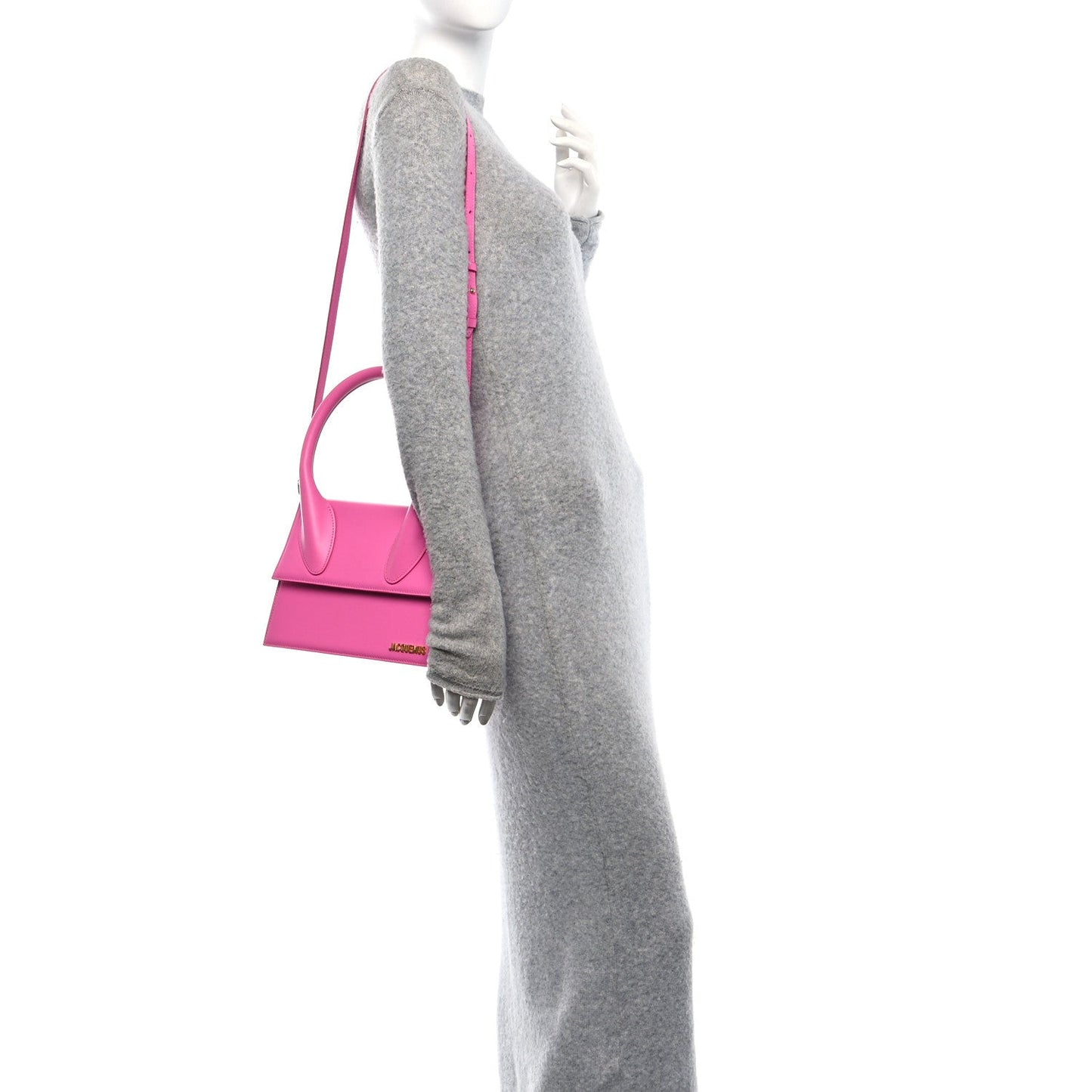 Smooth Calfskin Le Grand Chiquito Neon Pink