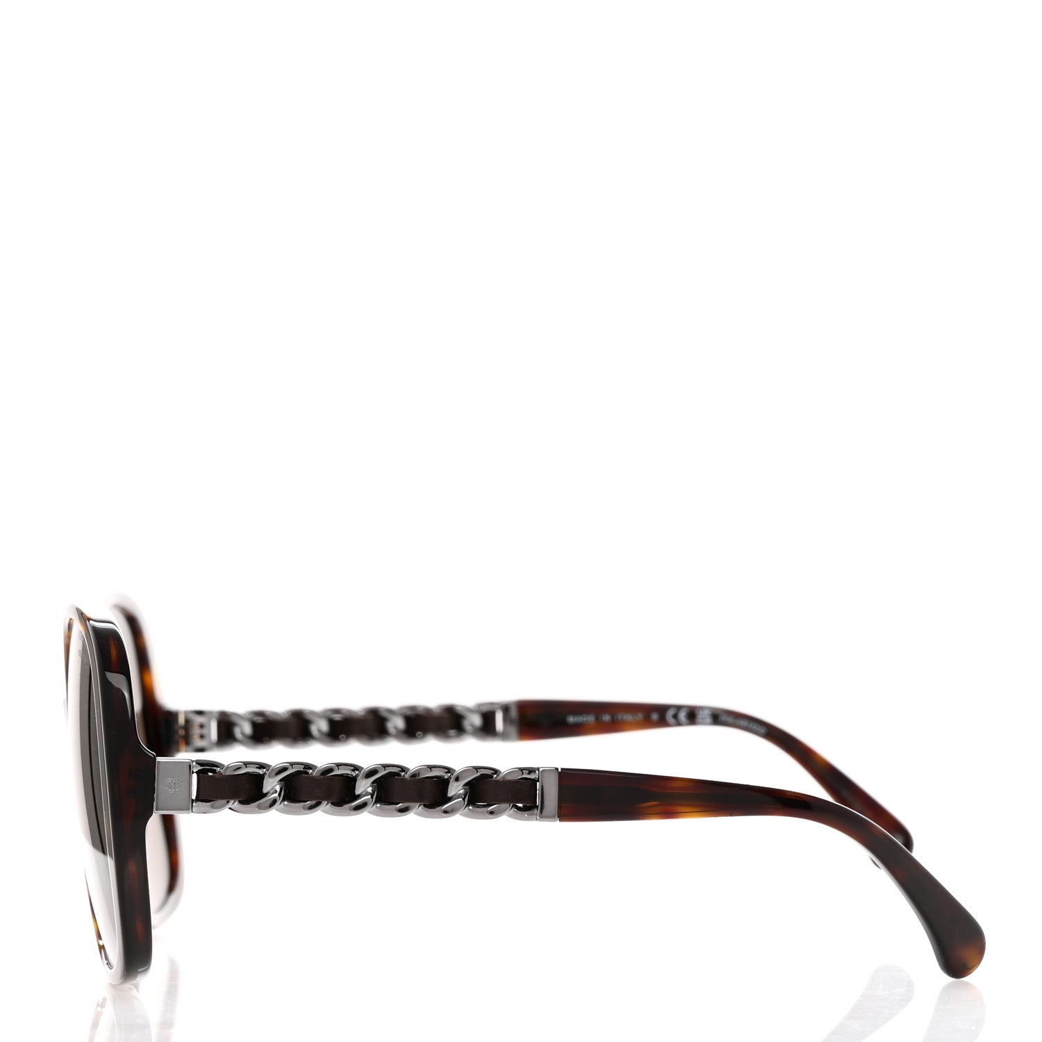 Chanel Acetate Chain Sunglasses 5470-Q-A Dark Havana 3 of 7
