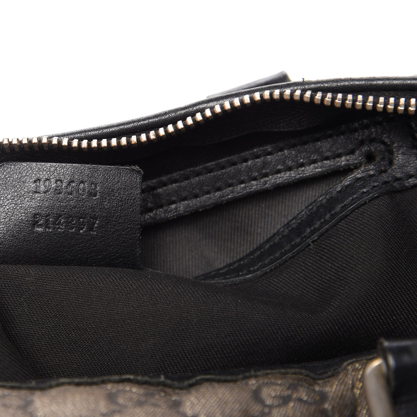 Metallic Monogram Canvas Medium Joy Boston Black