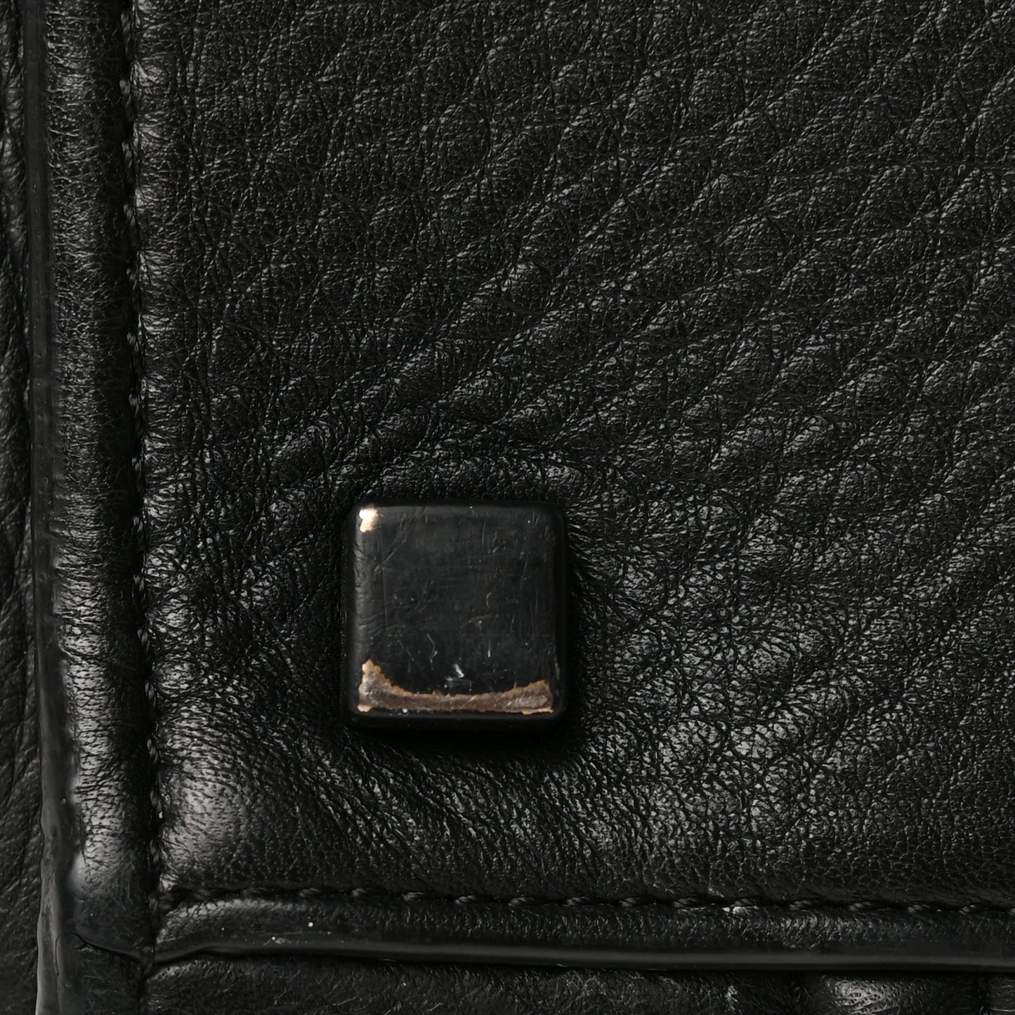 Supple Calfskin Large Phantom Luggage Black