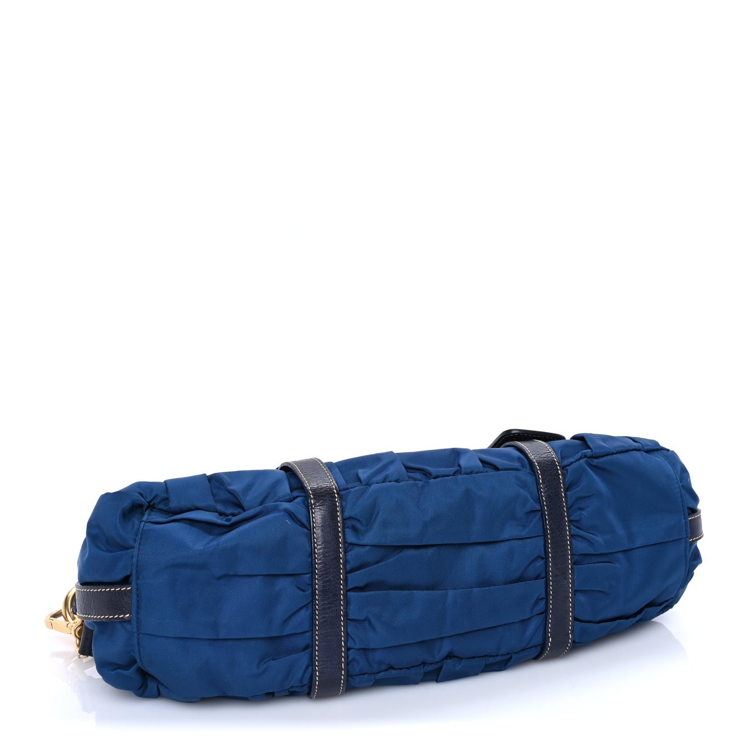 Prada Tessuto Nylon Gaufre Shopping Satchel Bluette 3 of 7