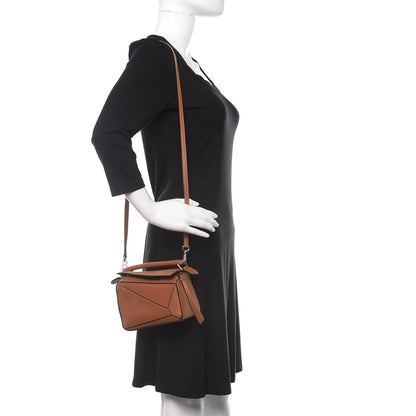 Loewe Calfskin Mini Puzzle Bag Tan 2 of 11