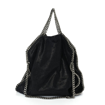 Stella McCartney Shaggy Deer Small Falabella Fold Over Tote  Black 1 of 8