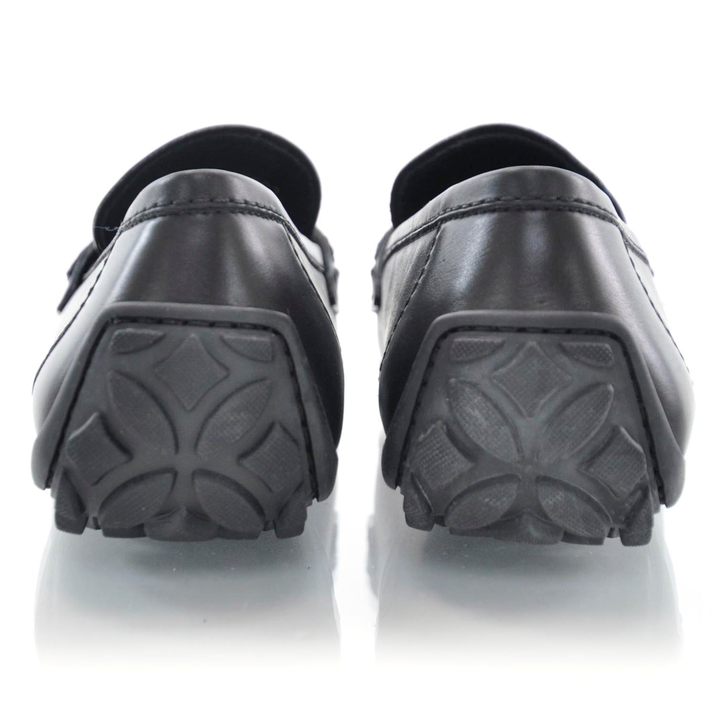 Leather Loafers Shoes 7 Black