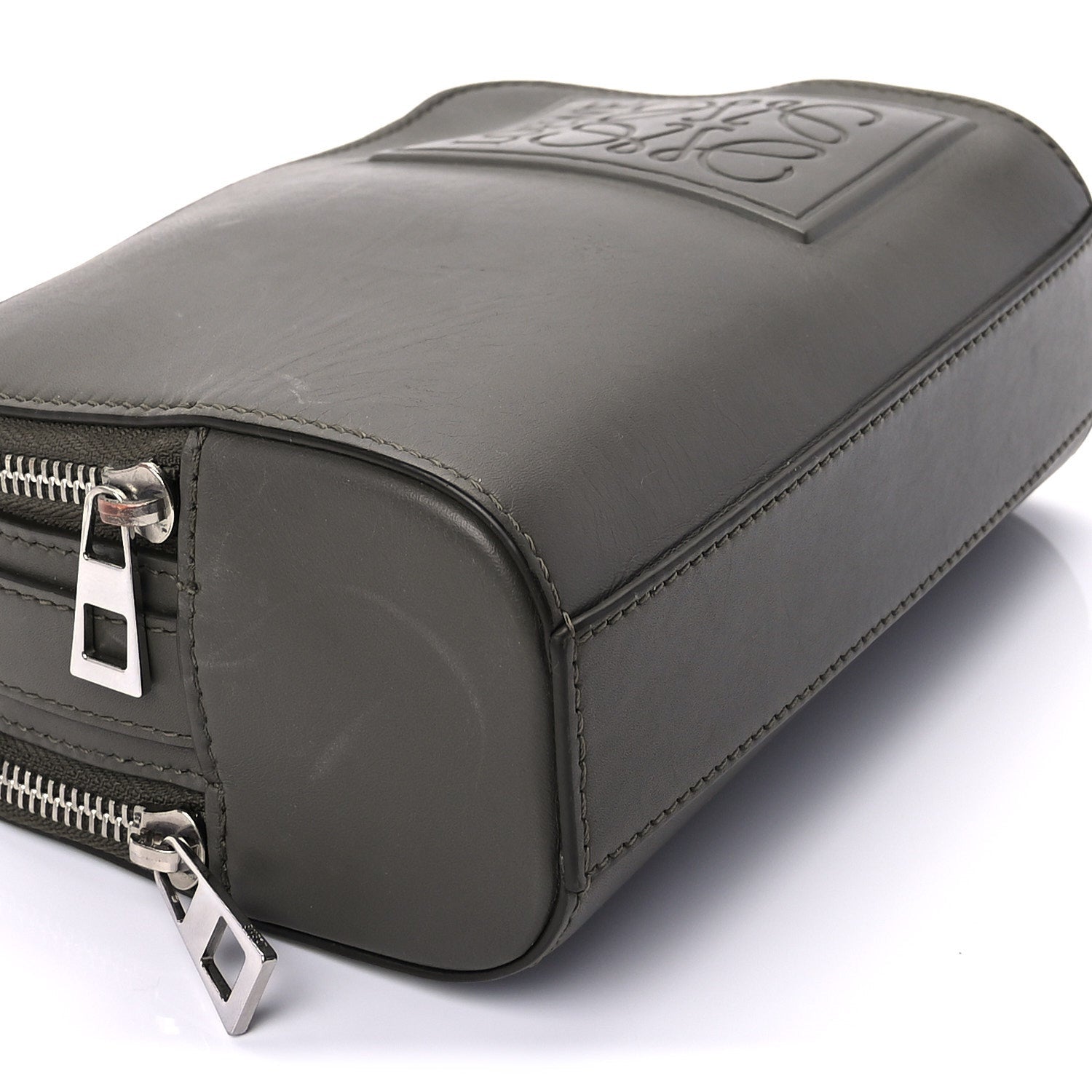 Loewe Satin Calfskin Mini Camera Bag Olive Green 7 of 8