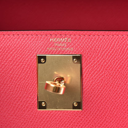 Hermes Epsom Kelly Sellier 28 Rose Extreme 14 of 40