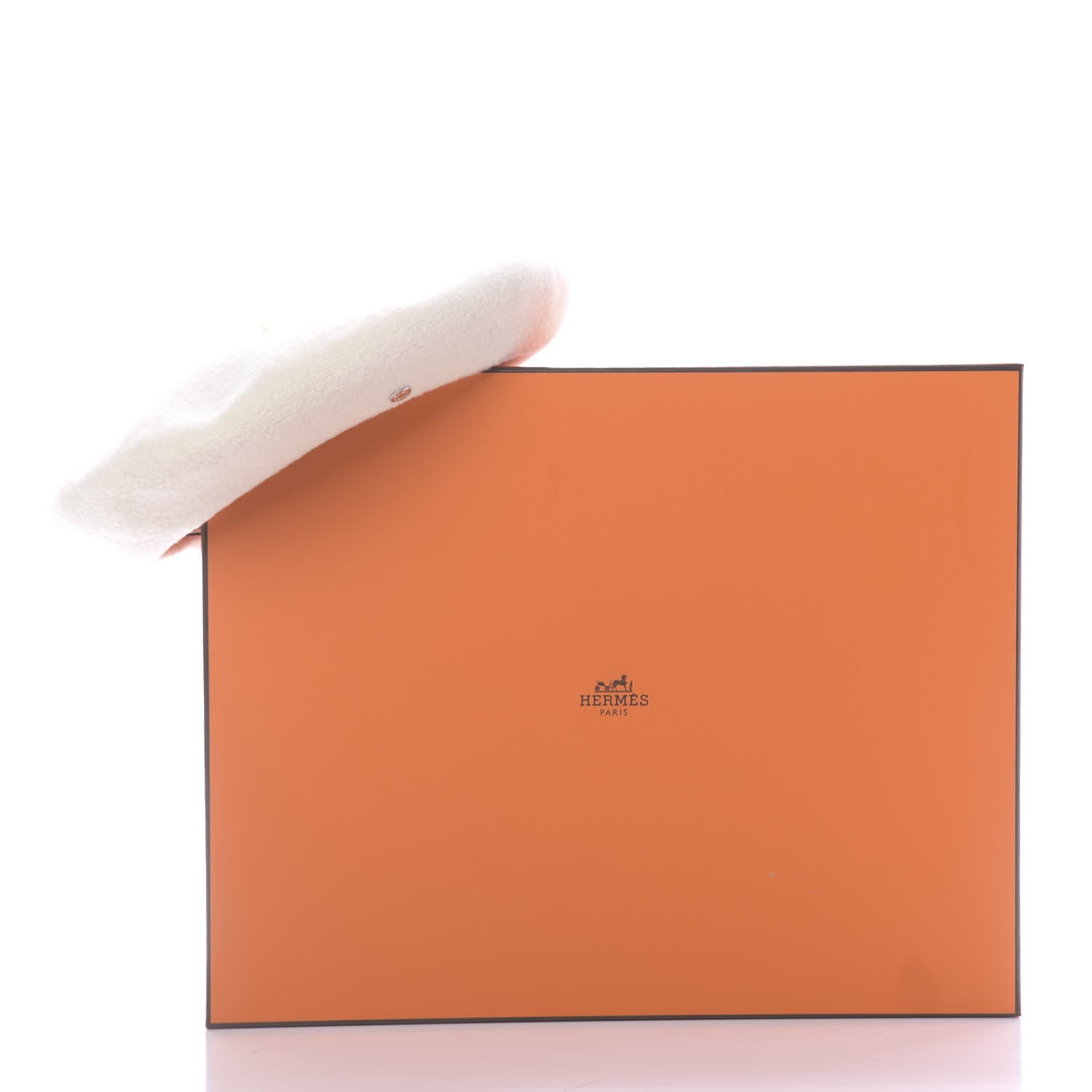 Hermes Merino Wool Bonnie Beret 58 Naturel 7 of 7