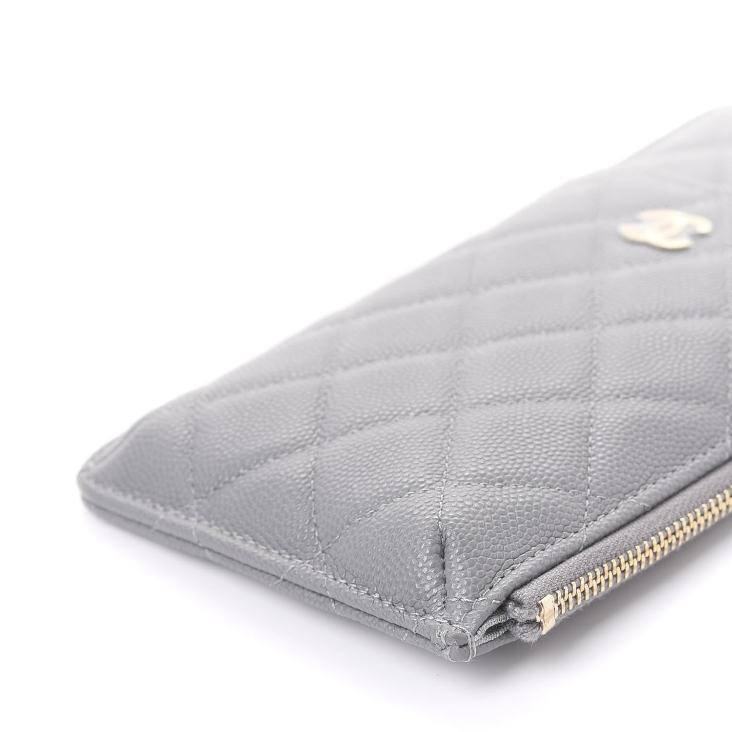 Chanel Caviar Quilted Classic iPhone Pouch Grey 6 of 12