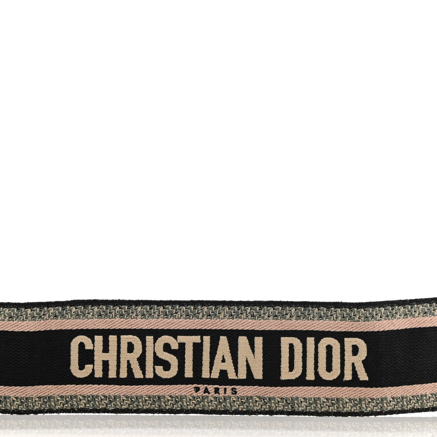 Christian Dior Canvas Embroidered Shoulder Strap Rose Multicolor 3 of 6